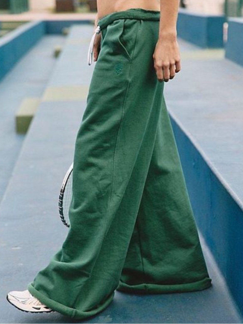 😍NWT! Free People! ‘For The Win’ Wide-Leg Pant! Sz/Large! In Green!